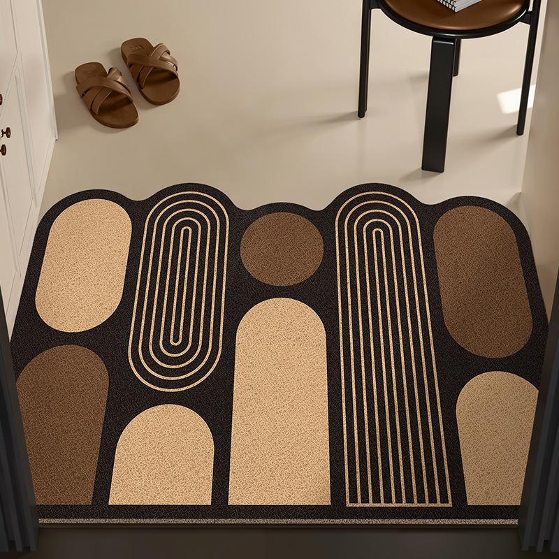 Einfache und explosive Eingangstürmatte, Seidenring-Fußmatte kann beim Betreten des Eingangsbereichs zugeschnitten werden, Haushaltliche rutschfeste und waschbare Fußmatte