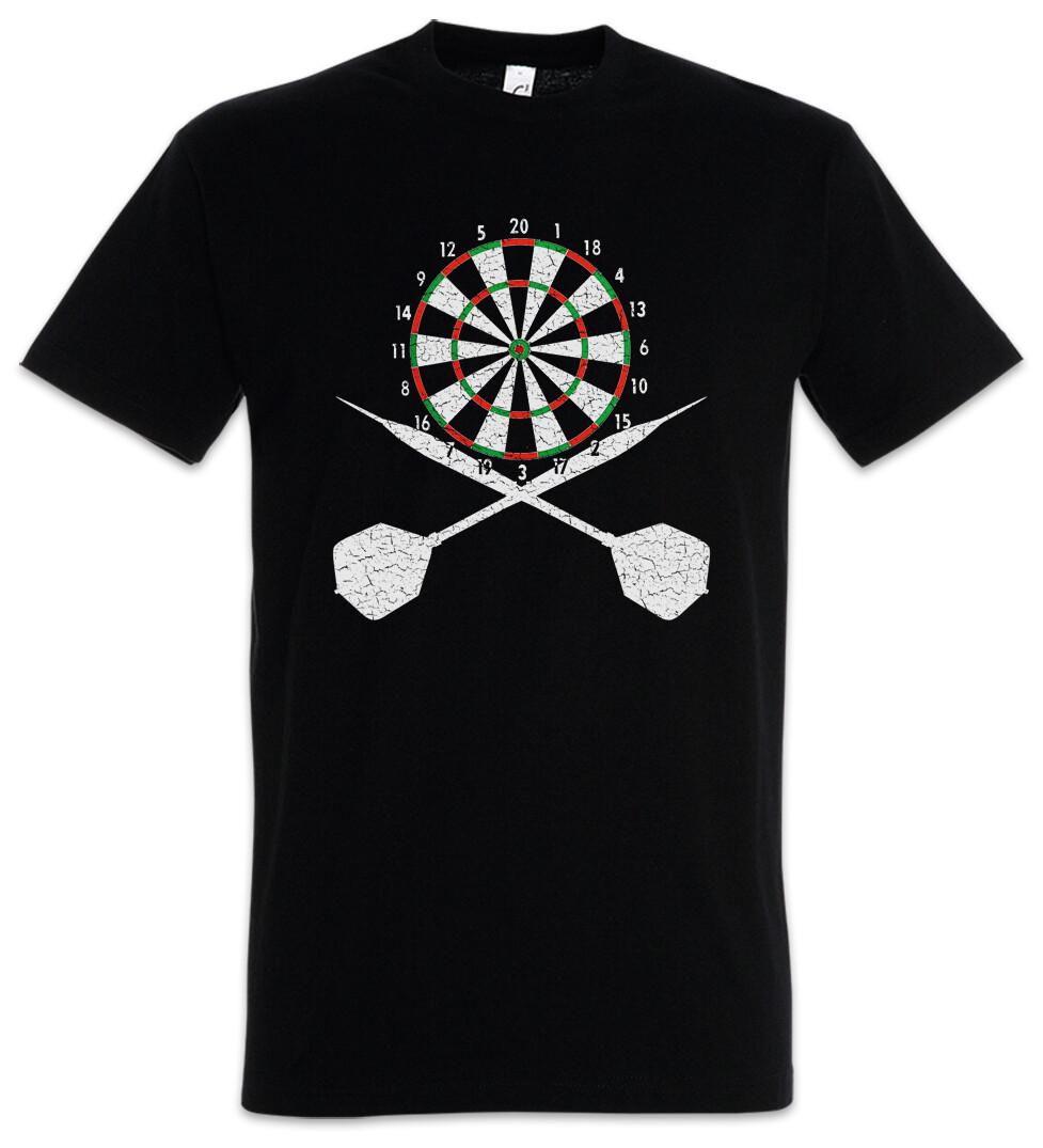 Darts Board And Crossed Darts T-Shirt Sports Training Trainer Dart Arrow Arrows 3XL