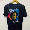 Vintage 80s Neil Diamond On Tour T Shirt Rock Music American Singer Male Folk Song Sung Blue Streetwear Black L Vintage