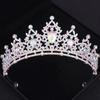 Baroque Crystal Crown Tiara for Women Bride Rhinestone Prom Diadem Bridal Wedding Hair Accessories Jewelry Tiaras and Crowns