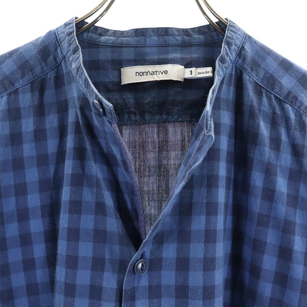 nonnative made in Japan Five-quarter sleeve Band color Check shirt 1 Men's Used