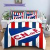 Club Nacional De Football Pattern Bedding,Quilt Set Quilt Cover Pillowcase Home Birthday Gift(1 * Duvet Cover + 2 * Pillowcase, Without Core)
