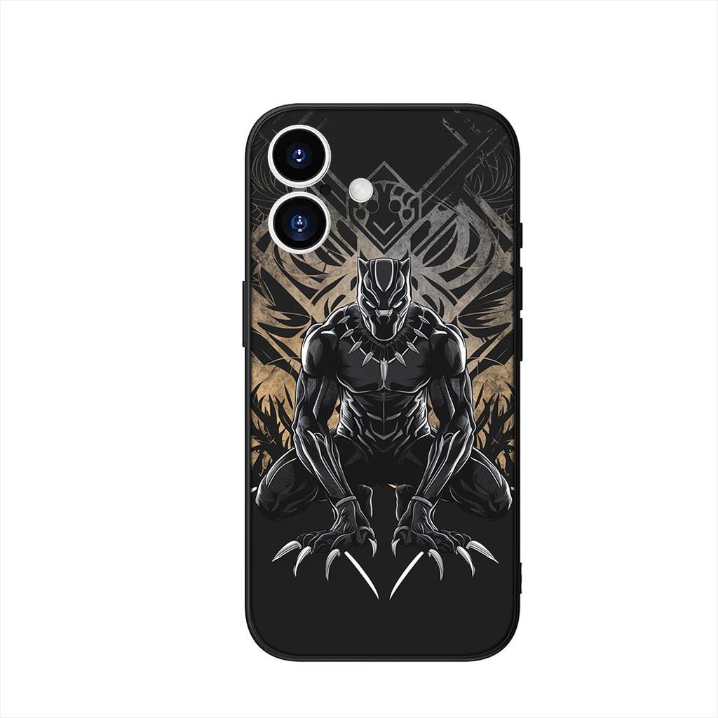 Black Marvel Panther Cover Phone Case for OPPO A18 A16 A17 A38 A54 A40 A60 A80 A78 A79 A57 A55 A96 A15 A53