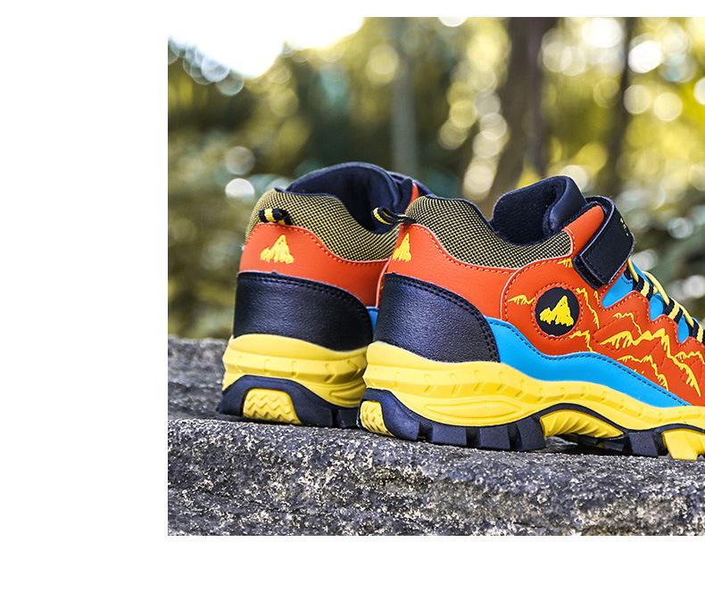 Plus Size Children's High-Top Sports, Hiking, Travel Shoes & Snow Boots for Fall/Winter, with Steel Claws