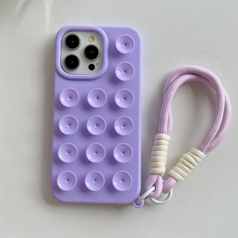 Etui na telefon z przyssawką do iPhone 16 Pro Max etui iPhone 13 11 12 14 15 Pro Max 14 15 16 Plus bransoletka pasek na nadgarstek smycz pokrowiec