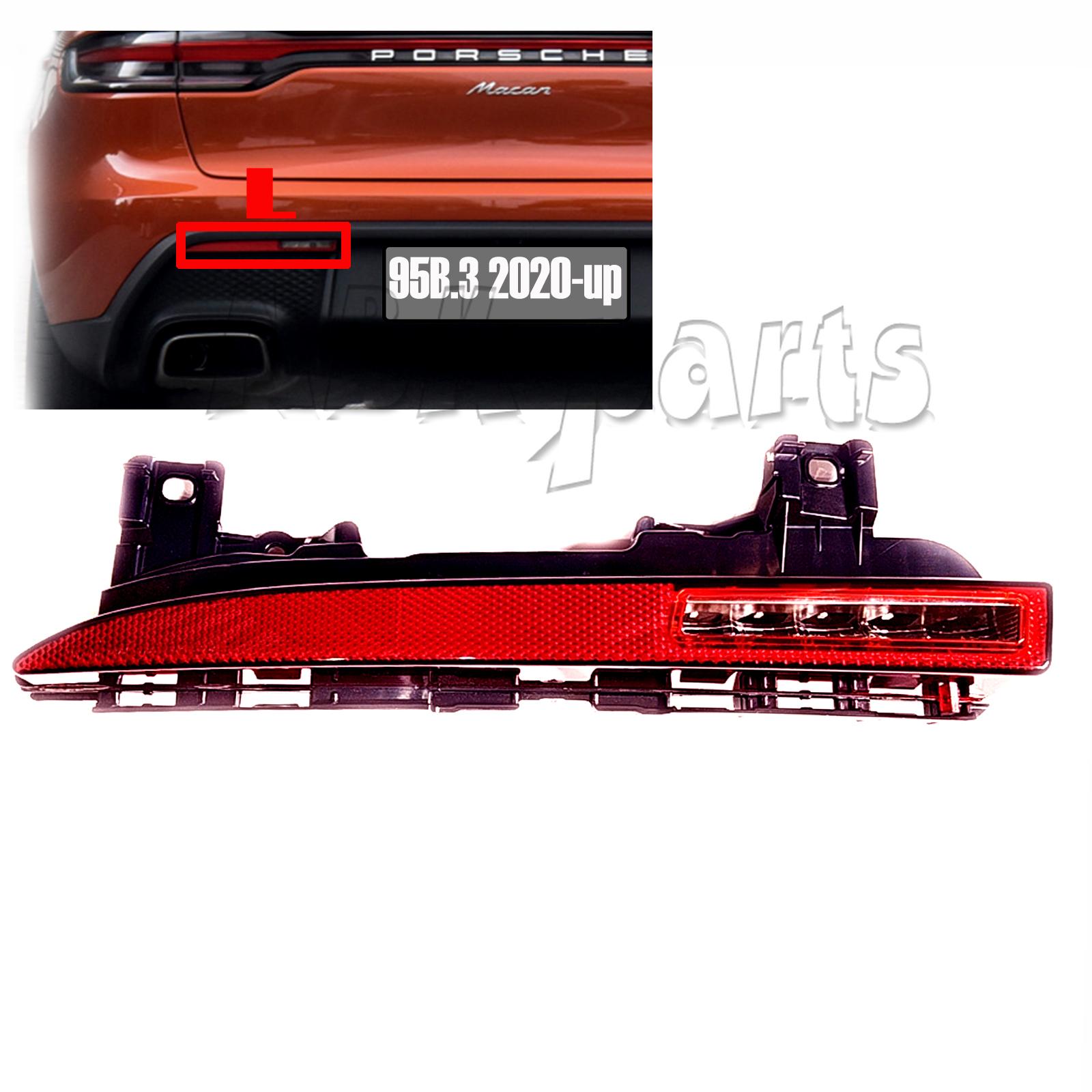 Rear 2in1 Fog Reflector for Porsche Macan 95B.3 Fit 2.0T 2.9T T Sport GTS Turbo S SUV 2022 2023 2204 Bumper Driver Side Left