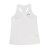 Dri-FIT Racerback Sweat-Wicking Comfortable Solid Color Crew Neck Tank Top Women Tops White DX0707-100