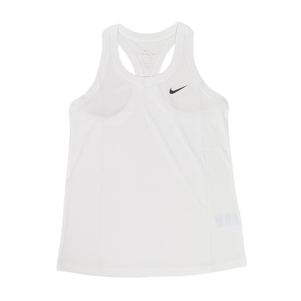

Nike Dri-FIT Racerback Sweat-Wicking Comfortable Solid Color Crew Neck Tank Top Women Tops White DX0707-100 XL