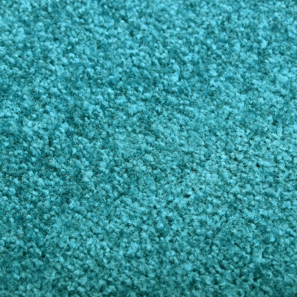 Washable Doormat Cyan 40 X 60 Cm