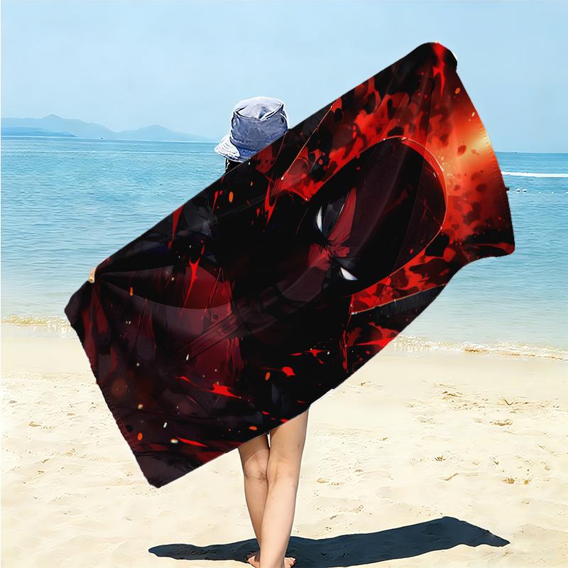 1Pc Dark Hero Unveiled Beach Towel Microfiber Beach Towel Thin Absorbent For Beach Swimming Yoga Bath Sports 0917176