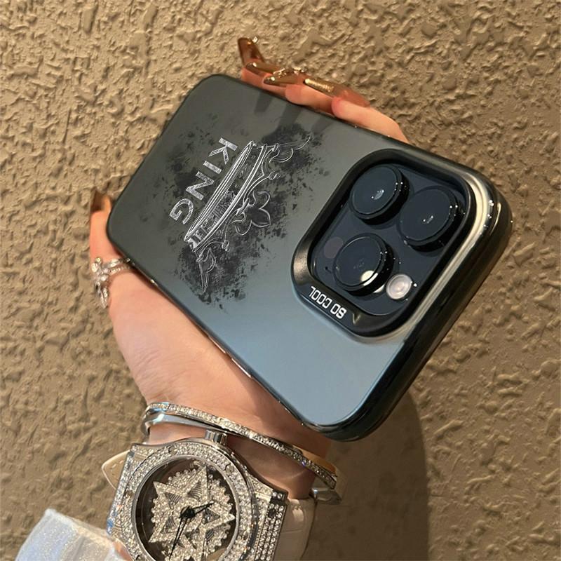 Husă IMD îmbunătățită KING BOSS, cu imprimare rece, antișoc, husă de protecție moale TPU Husă din spate completă pentru Xiaomi Redmi