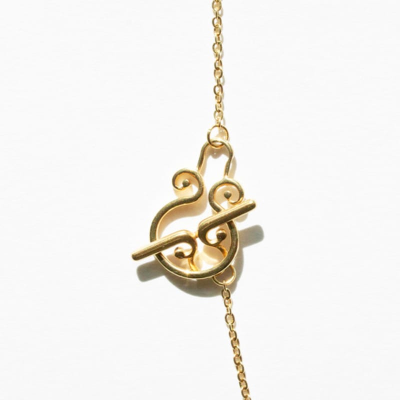 YAHNSISI Bottle Pendant Necklace - LOVE