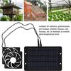 Cool Solar Powered Fan V W Waterproof Dual Exhaust Fan Note Outdoor Environments