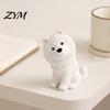 Gift for Samoyed Owners Cute Sitting Dog Figurine, 3D Printed Smiling Puppy Statue, Healing Pet Table Decor Animal Desktop Ornament Home Car