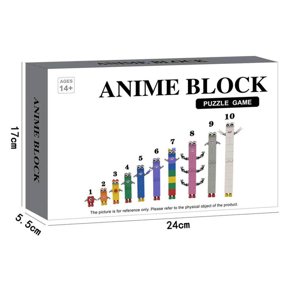 No.1-10 Building Block Set For Children Creative Math Number Figure 1 To 10 Early Educational Toy Gifts For Boys Girls