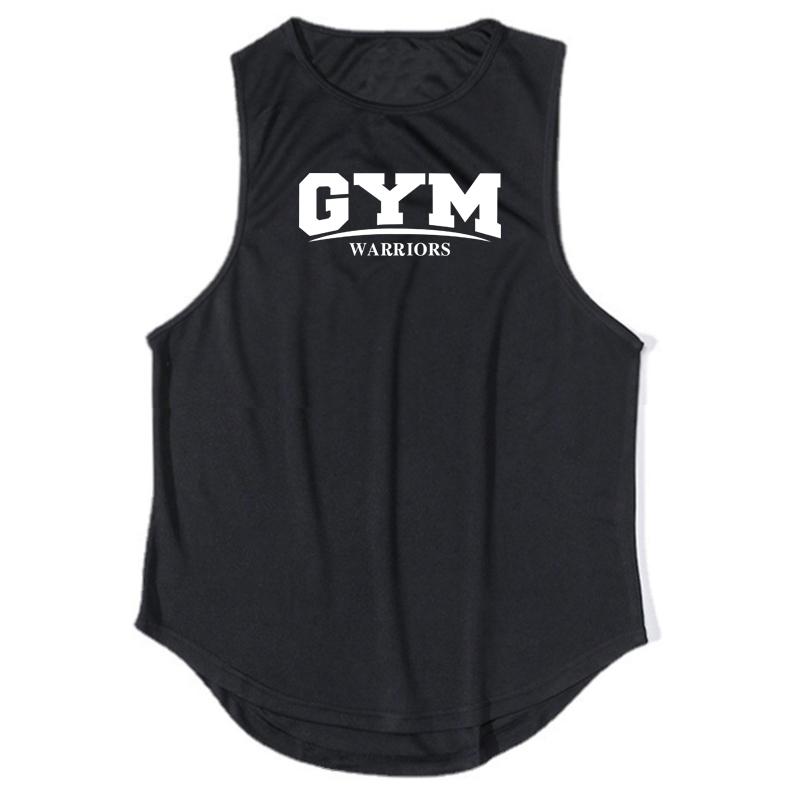 Muscleguys Men's Running Vests Summer Gym Warriors Tank Tops Fitness Clothing Quick-drying Loose Bodybuilding Basketball Sleeveless Shirts