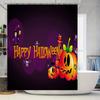 Spooky Halloween Decor: Printed PVC Waterproof Shower Curtains with Bright Pumpkins, Ghosts, Witches for Bathroom Decoration