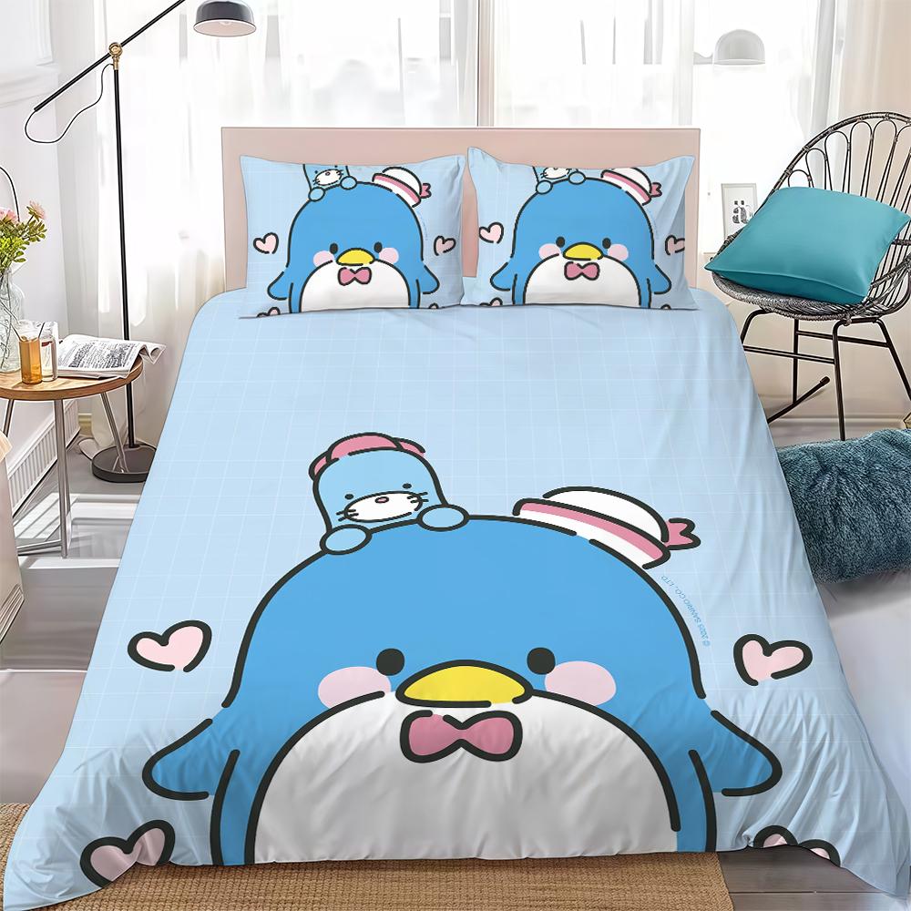 T-Tuxedo S-Sam Duvet Cover Set Home Style Bedding Soft Laundry Cotton Bed 3 Piece Set Student Dormitory Gift