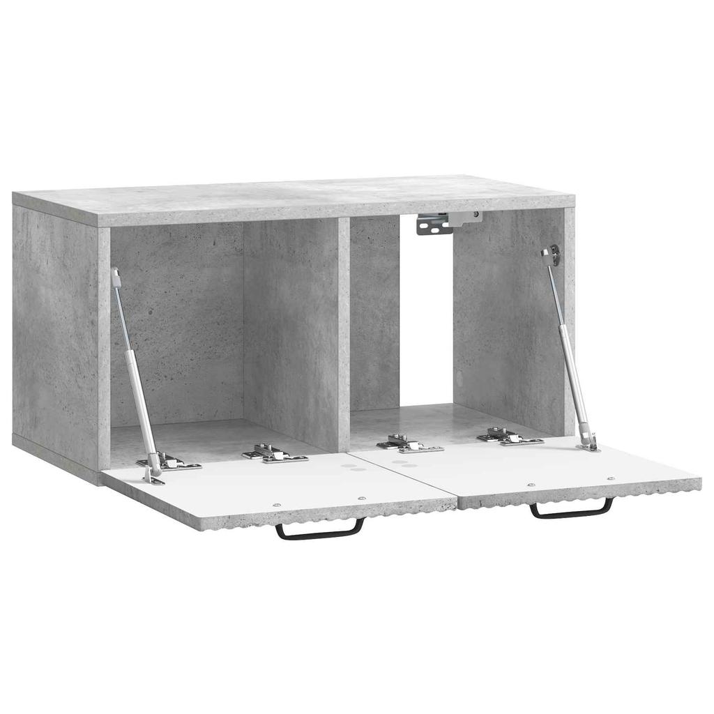 Wall Mounted TV Cabinet Concrete Grey 59.5 x 31 x 30 cm