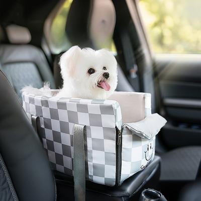 Torba samochodowa dla zwierząt na wyjścia Modna kratka Central Control Car Kennel Fotelik samochodowy dla kota Torba wyjazdowa Kennel