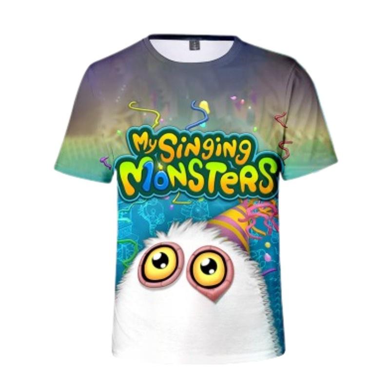 My Singing Monsters Summer T-shirt With Digital Print For Teenagers