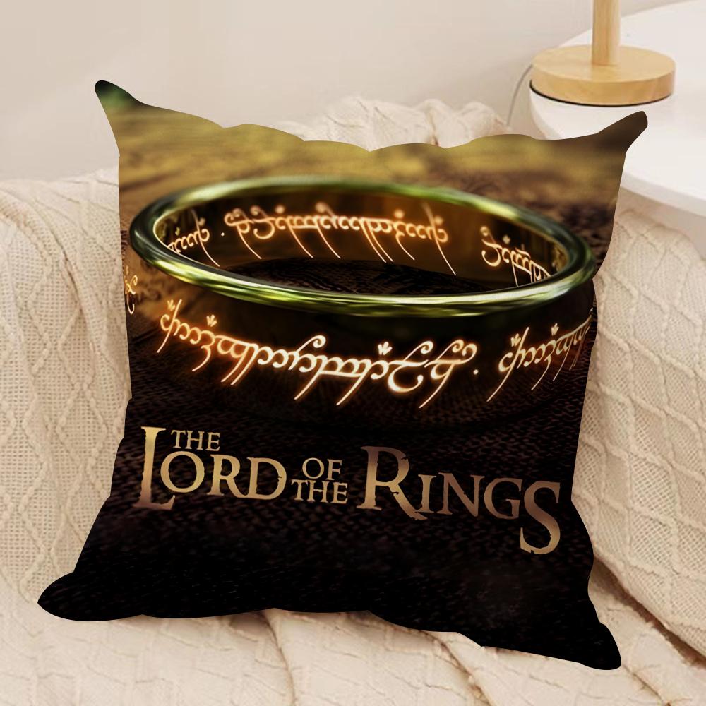 The L-Lord Of The R-Rings Movie Cushion Cover Pillowcase Ultra Soft Skin Friendly Fabric Cloud Like Comfort & Concealed Zipper