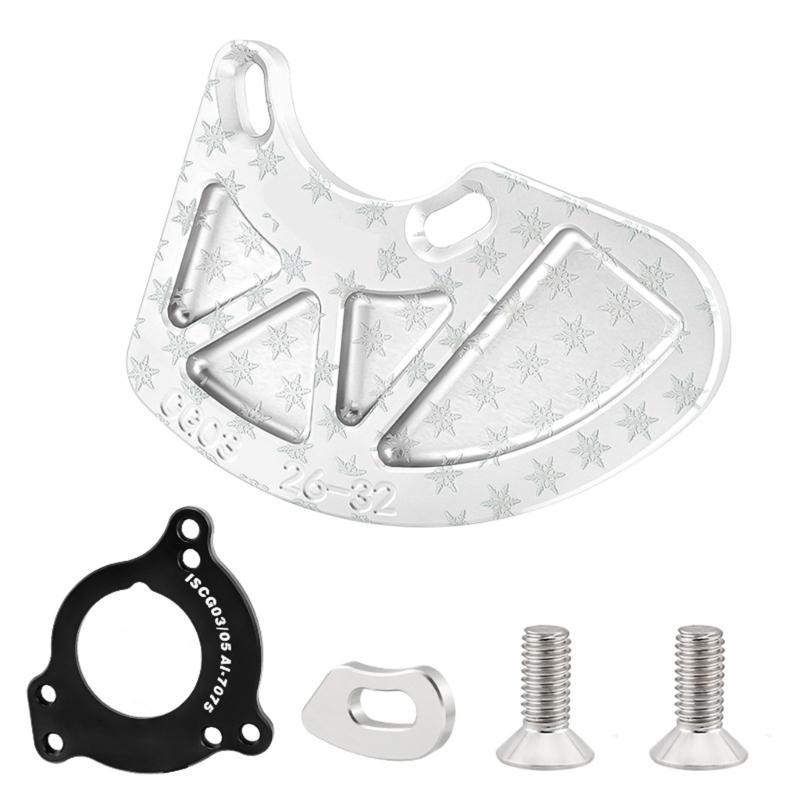 Light weight Guard For 26T 38T Single Chainrings Crankset Protecting Aluminum Alloys Construction серебряный