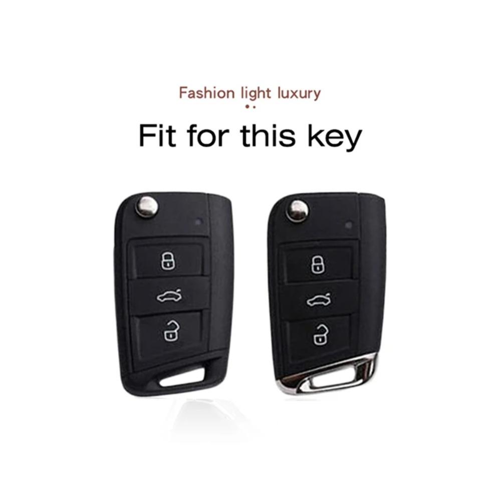 Per VW Volkswagen Golf 7 MK7 Tiguan MK2 Guscio in TPU Fob Custodia per Chiave Pieghevole Auto per Seat Ateca Leon FR Ibiza Skoda Octavia Kodiaq
