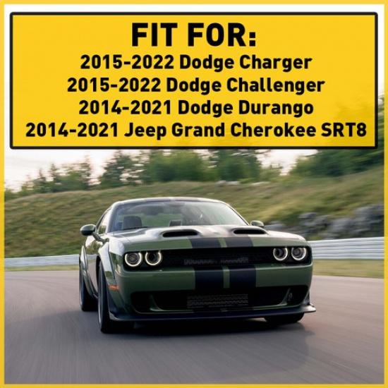 Interior Wheel Steering Decoration Cover Trim For 14-21 Jeep Grand Cherokee SRT8