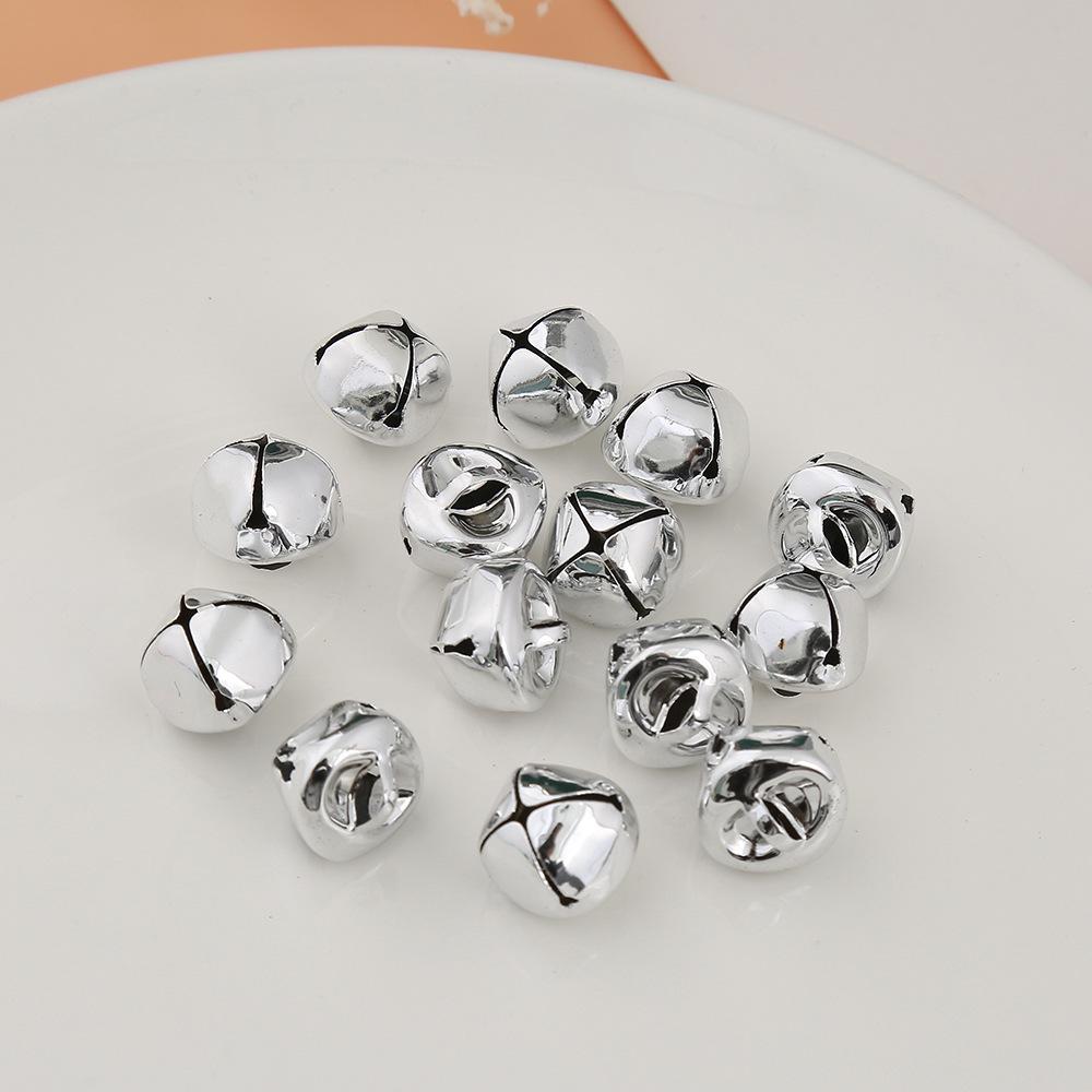Eco-Friendly Colored Christmas Tree Bells - Vacuum Plated DIY Craft Accessories