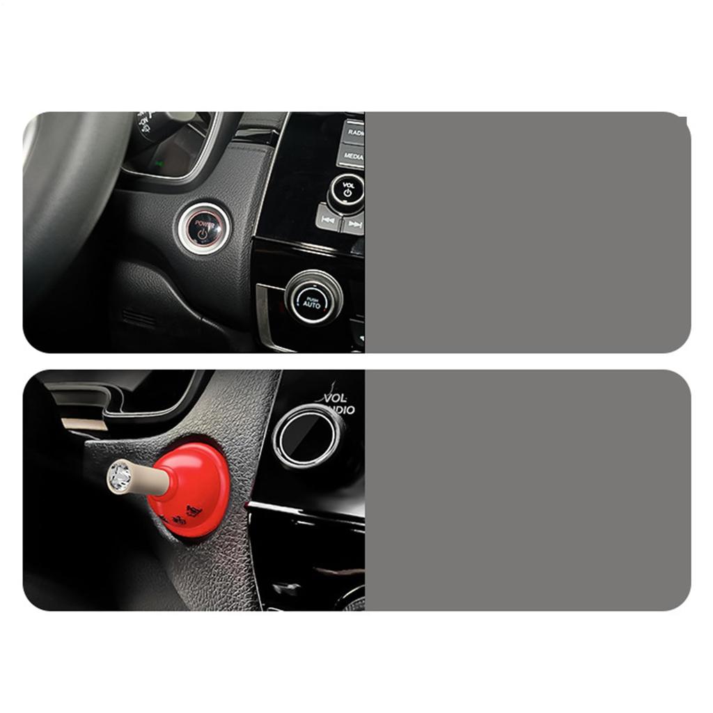 Car Engine Button Cover, Button Switch Decorative Cover, Unique Car Button Cover, Toilet Plunger