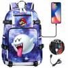 17-inch Popular Print Youth Backpack Large Capacity for Students Unisex Travel Casual School Bag