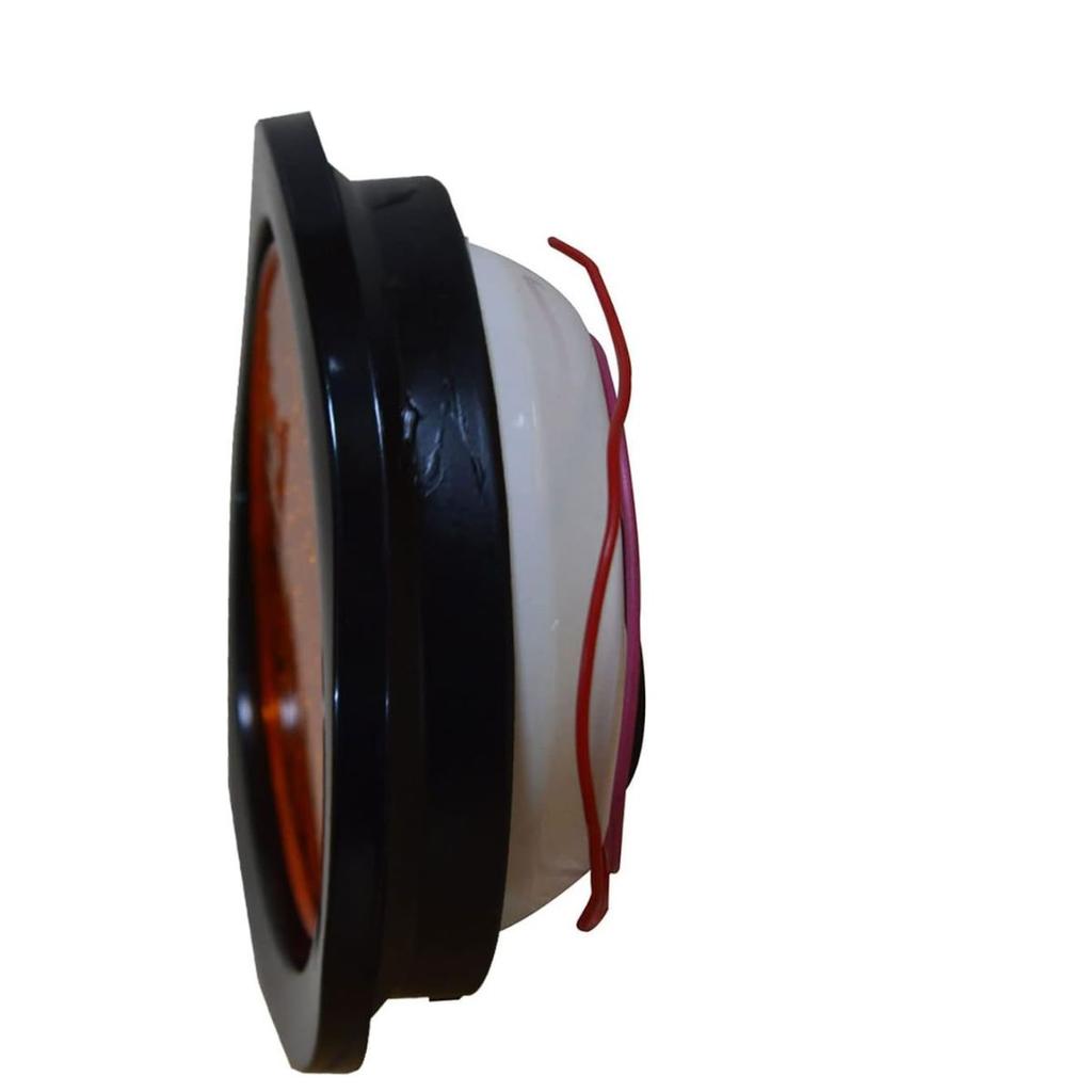 4" Round LED Trailer Tail Light 12/24 LED Amber Turn Signal / Park / Stop / Brake / Side Marker Light for Truck, RV, UTE, UTV, Trailer 24V