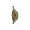 COACH Charter 34 Logo zipper closure Soft pebbled leather Belt bag Large Men's Moss green