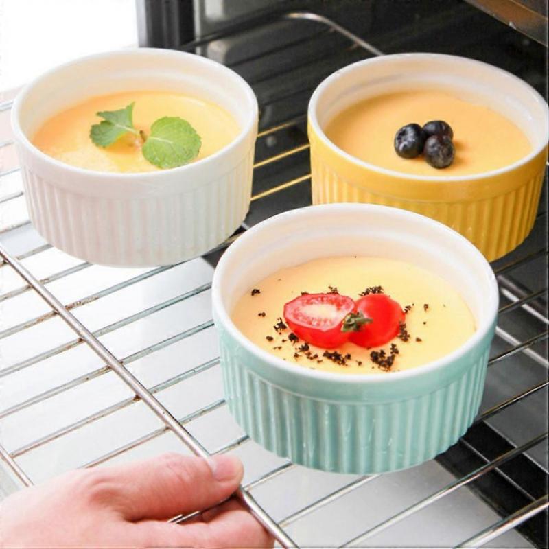 Assorted Color Ceramic Bakeware Small Baking Bowls for Storage 5Pcs Ramekin