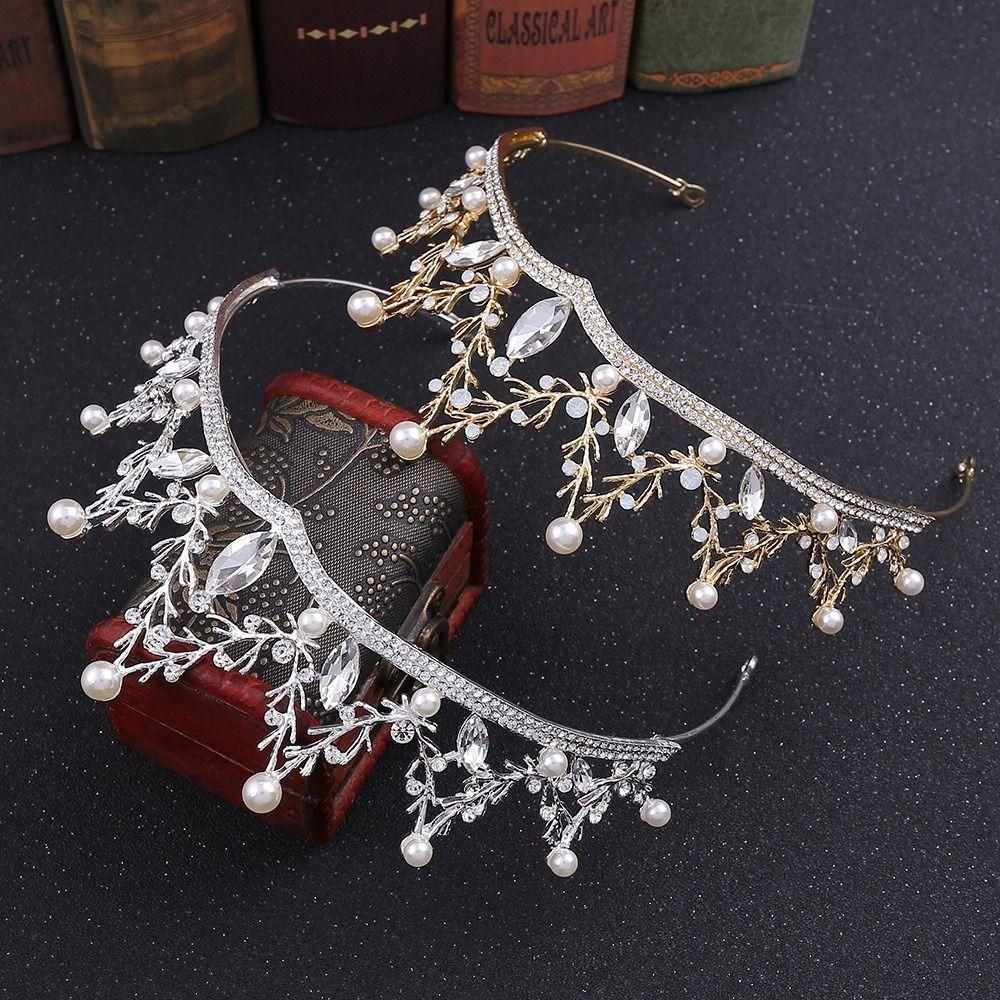 

Wedding Zinc Zinc Alloy Luxury Atmosphere Korean Style Accessories Fashion Tiara Bridal Crown Princess Crown
