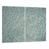 Glas-Kochfeld-Schutzplatte 2x30x52 Tropfen