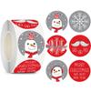 3.8cm Christmas Sticker Roll - Gift Box Sealing Labels for Holiday Decoration