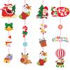 Cartoon Style Paper Christmas Hanging Decor For Cheerful Holiday Displays