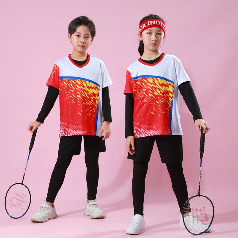 Children's Four-Piece Sports Uniform Set: Badminton, Table Tennis, and Volleyball Training Gear