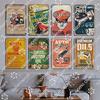 Motor Oil Poster Vintage Metal Plate Energol Oilzum Car Parts Oil Change Metal Tin Signs Wall Decor Garage Club Man Cave