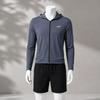 Mens UV Protection Rash Guard Set Long Sleeve Hooded Top Pants Snorkeling Surfing Swimming