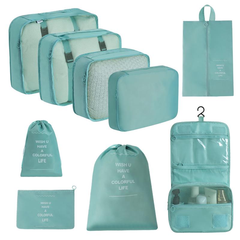 7-Piece Travel Storage Bag Set for Clothing and Luggage Organization