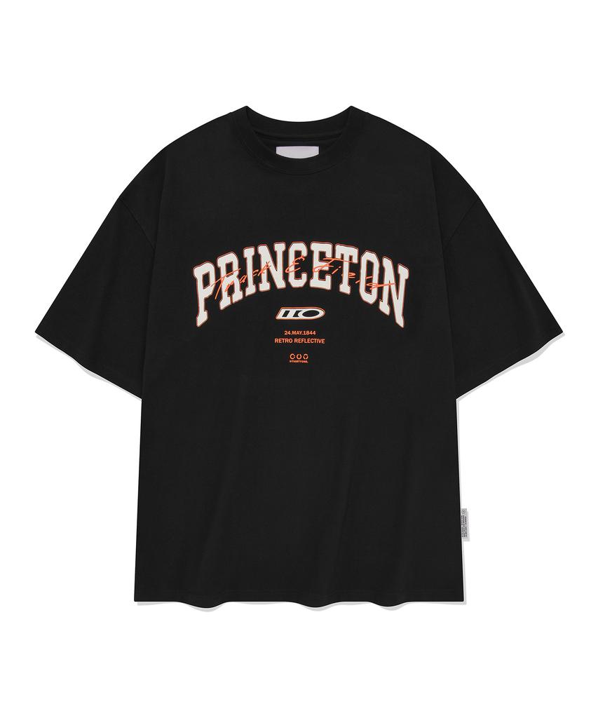 DTHIRTYONE Princeton Overlay Print T-Shirt (Black)