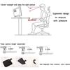 FUGEST Armrest Mouse Table Wrist Rest Clamp Type Rotation Hard Plastic Under Table Armrest Computer Desk 360°