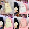 Casual Travel Nylon Backpack For College Students With Cushion Straps For School Use
