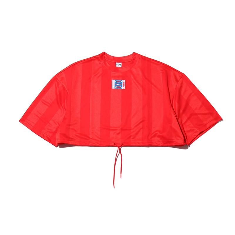 (WMNS) PUMA Athleisure Casual Sports Short Sleeve high waist Loose Red Women s 579523-04 L