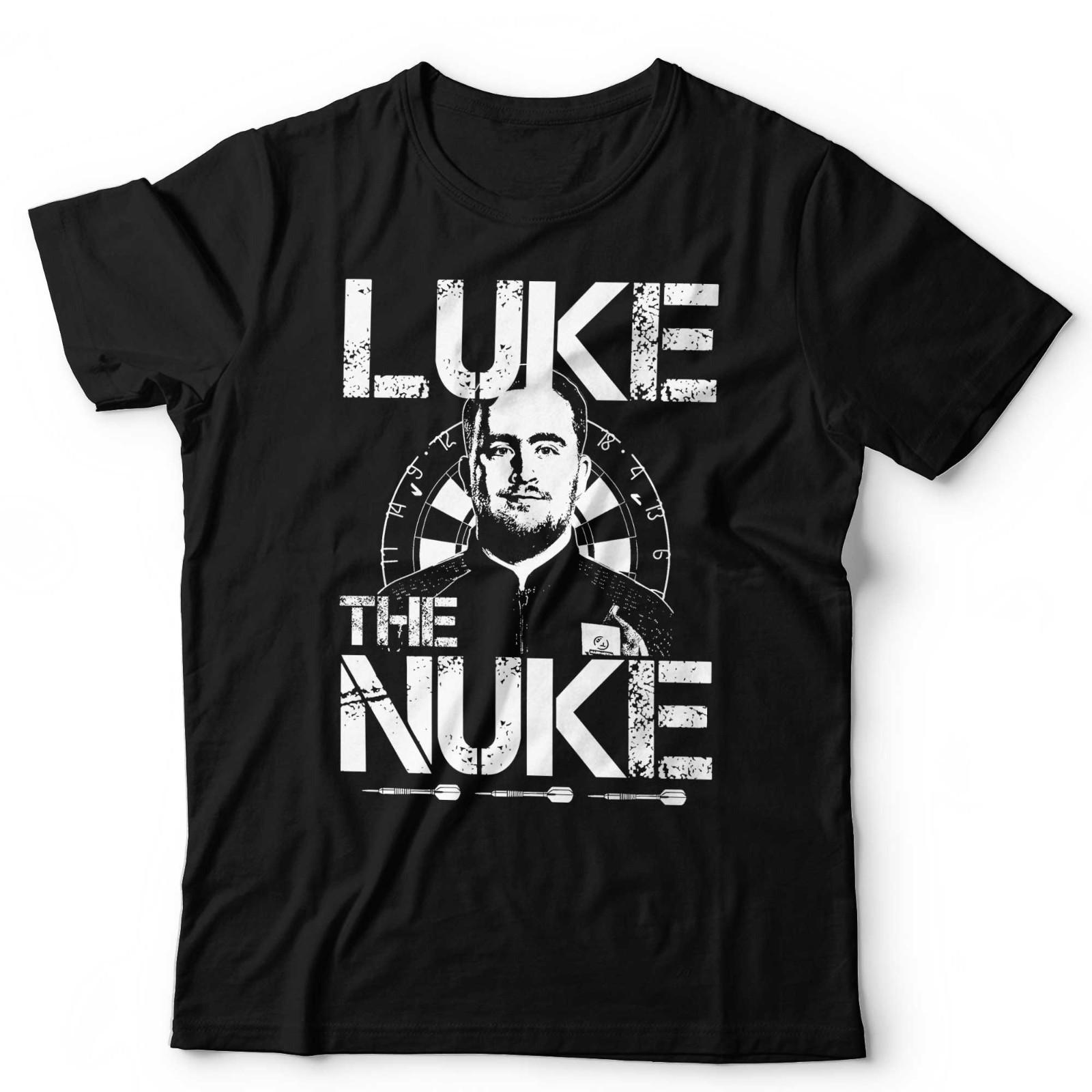 Luke Littler The Nuke TShirt Unsex Darts Champion Bullseye 180 Vintage Retro S