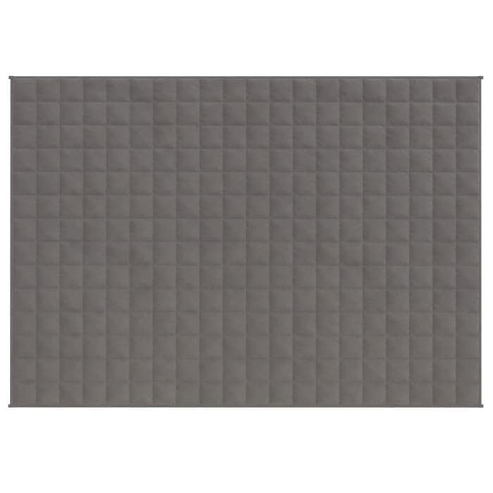 VidaXL Couverture lestée Gris 150x200 cm 7 kg Tissu 350774