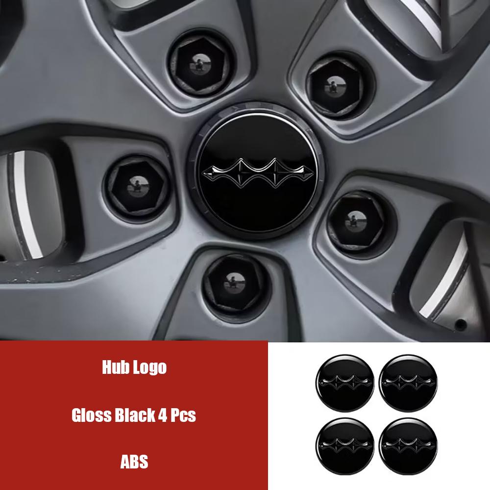 

For BYD Leopard 8 Car Logo Decoration Stickers Blackened Front And Rear Logos Front And Rear Logos Modified Car Accessories